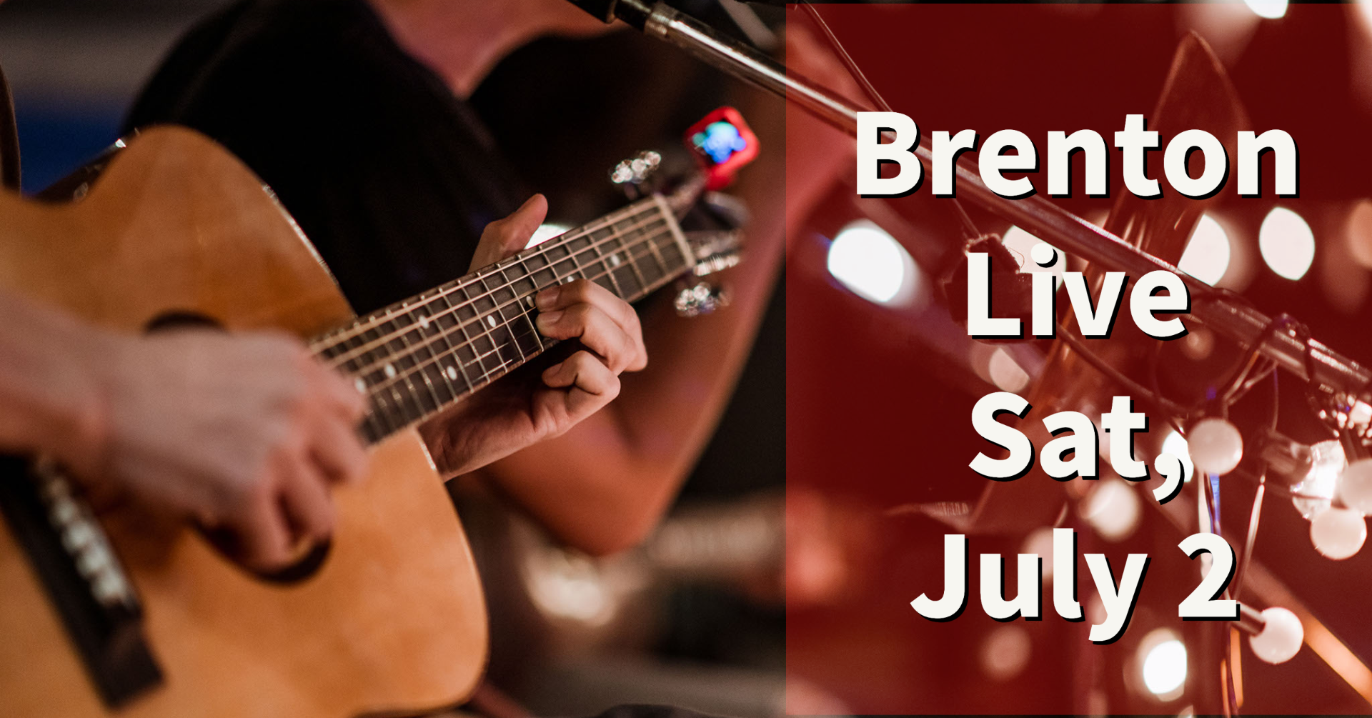 Brenton performs live at The Reserve Retreat on Sat, July 2