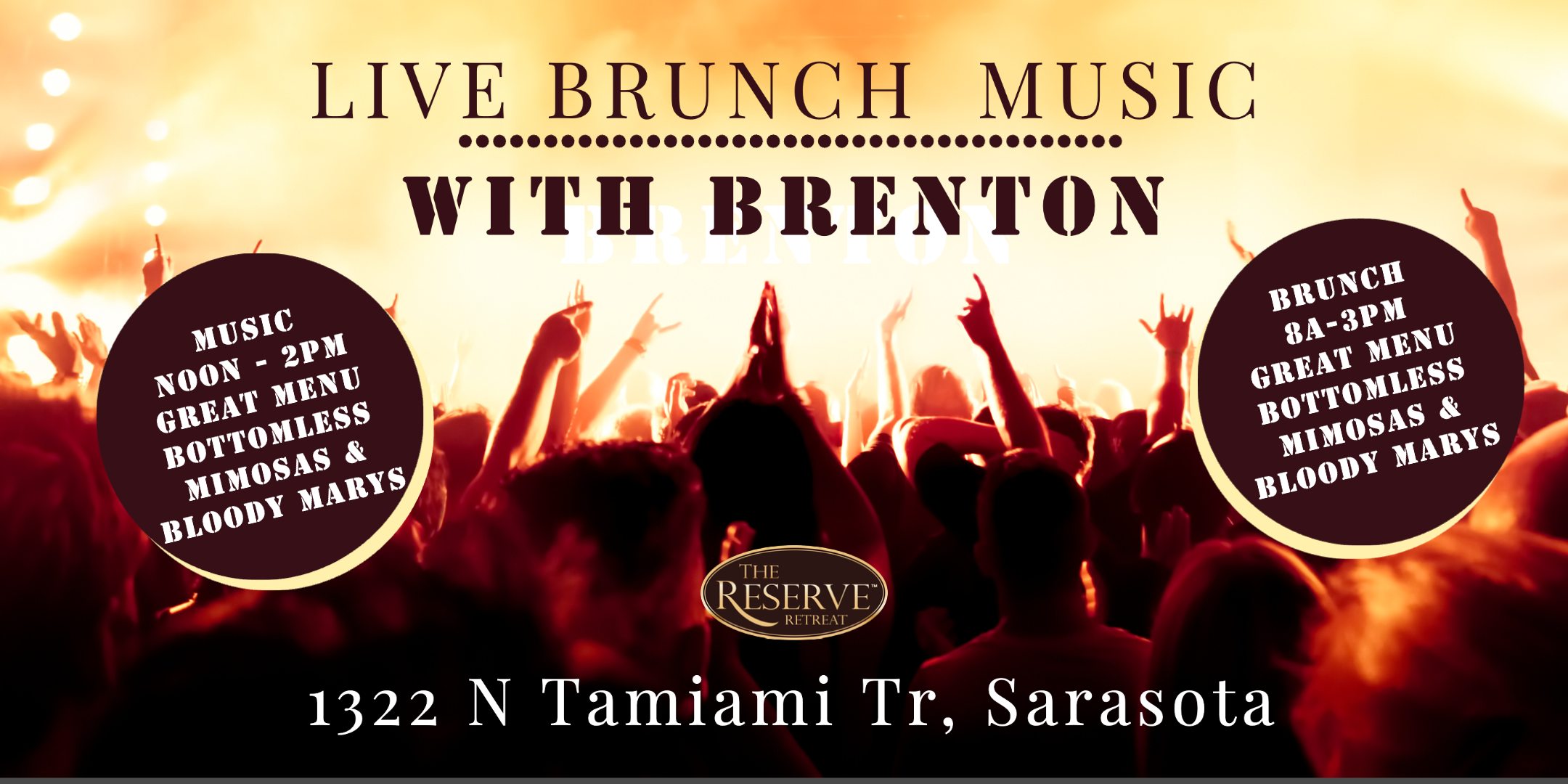 Sunday Brunch live music with Brenton at The Reserve Retreat