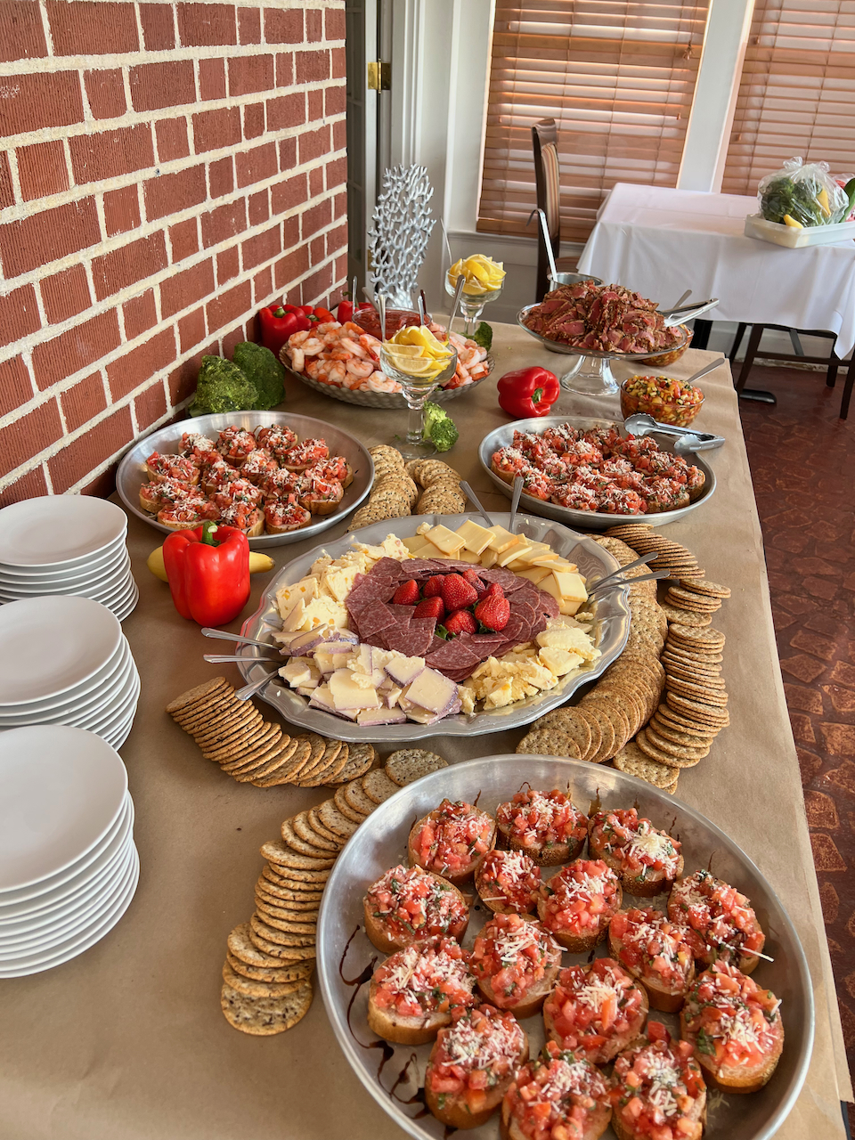 The chef at The Reserve Retreat creates delicious and beautiful food for parties and gatherings
