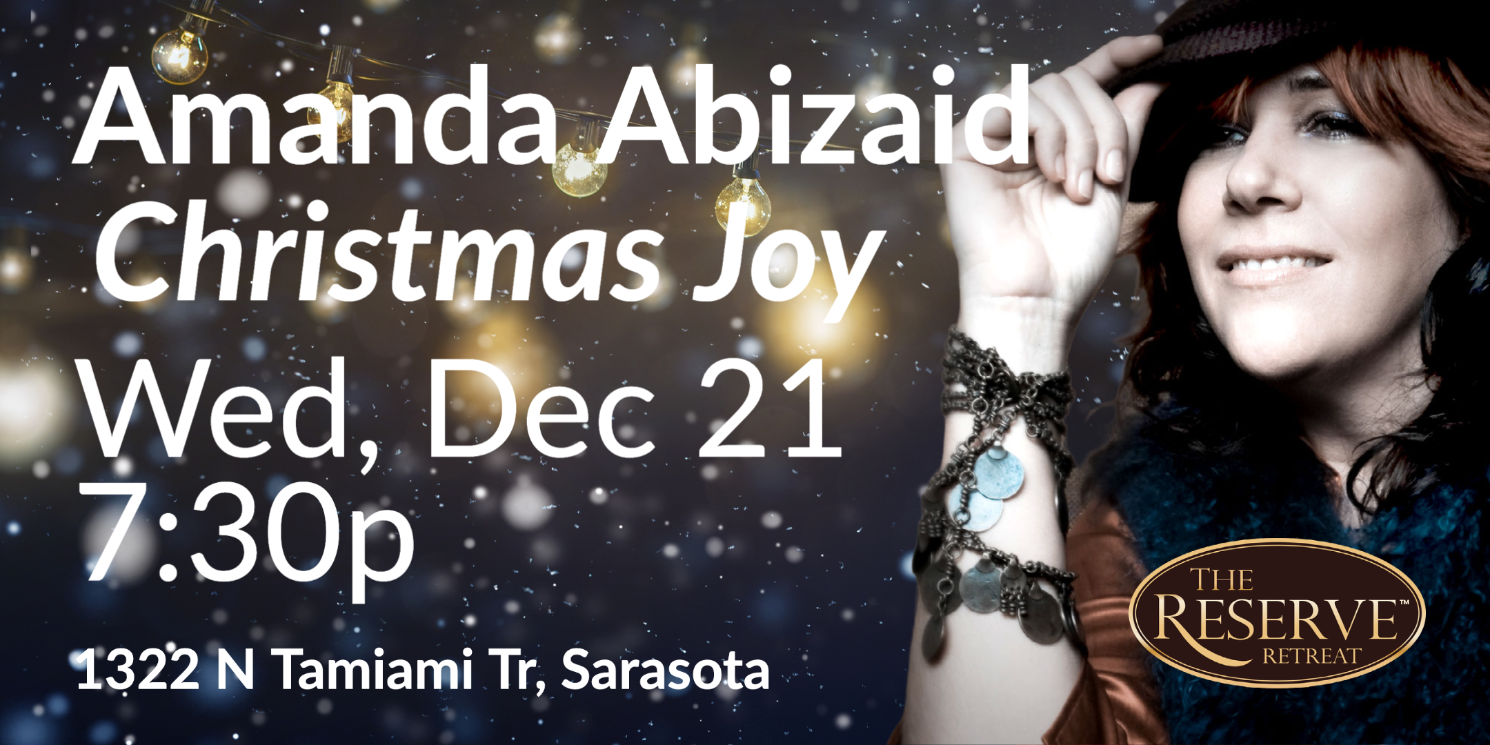 Singer-songwriter Amanda Abizaid shares songs from her new Christmas album at The Reserve Retreat