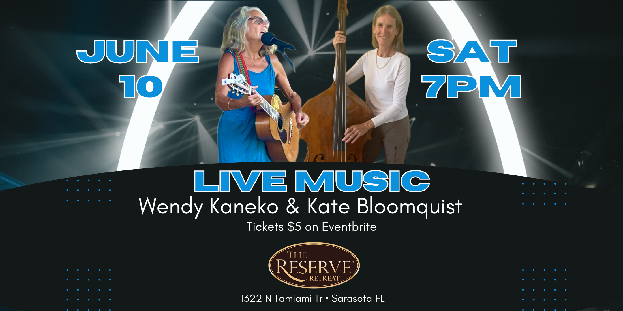 Wendy Kaneko & Kate Bloomquist live at The Reserve Retreat June 10
